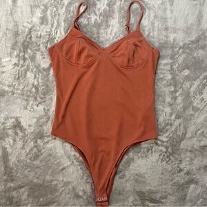 FOREVER 21 RUST BODYSUIT